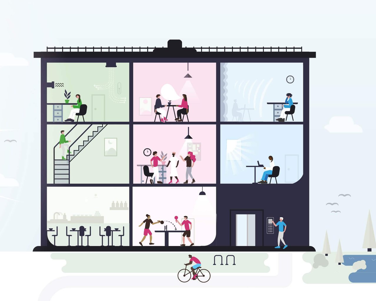 Front cover image - healthy buildings